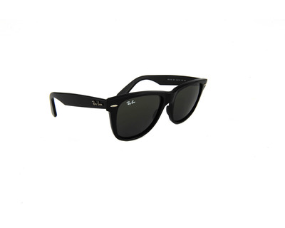 RAY BAN WAYFARER Occhiali da sole colore nero, quadrato, lente verde