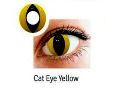 LENTI A CONTATTO COLORATE CAT EYE YELLOW