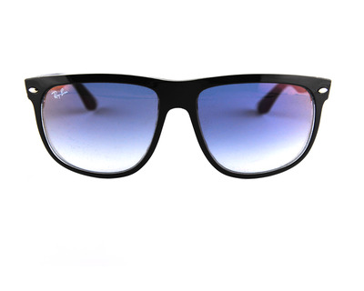 RAY BAN Occhiali da sole colore nero , squadrato, lente blu rb4147