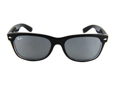 RAY BAN Occhiali da sole colore nero, squadrato , lente blu rb2132 55