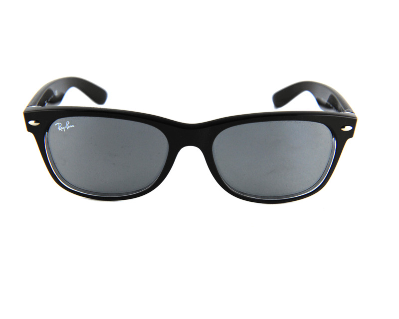 Occhiali da sole ray Ban colore nero, squadrato , lente blu rb2132 55