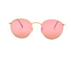 Occhiali da sole Ray ban colore oro, tondo, lente rosa rb3447n