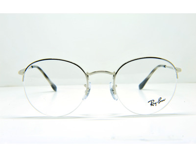 Occhiali da vista Ray ban colore argento , tondo rb3947v