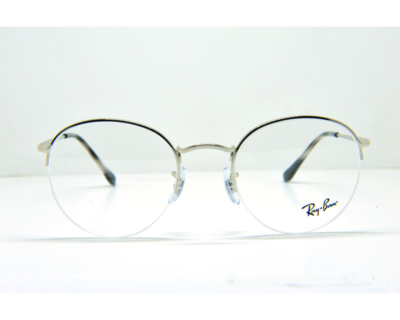 Occhiali da vista Ray ban colore argento , tondo rb3947v