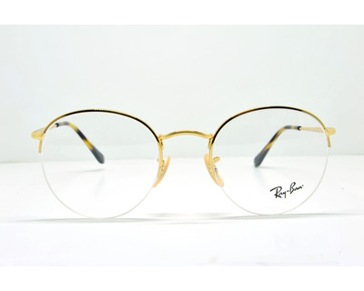 Occhiali da vista Ray Ban colore oro, tondo rb3947v