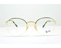 Occhiali da vista Ray Ban colore oro, tondo rb3947v
