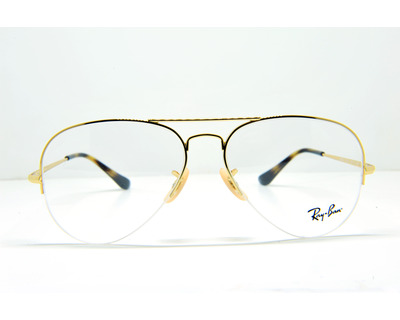 RAY BAN Occhiali da vista colore oro , a goccia , rb6589 56