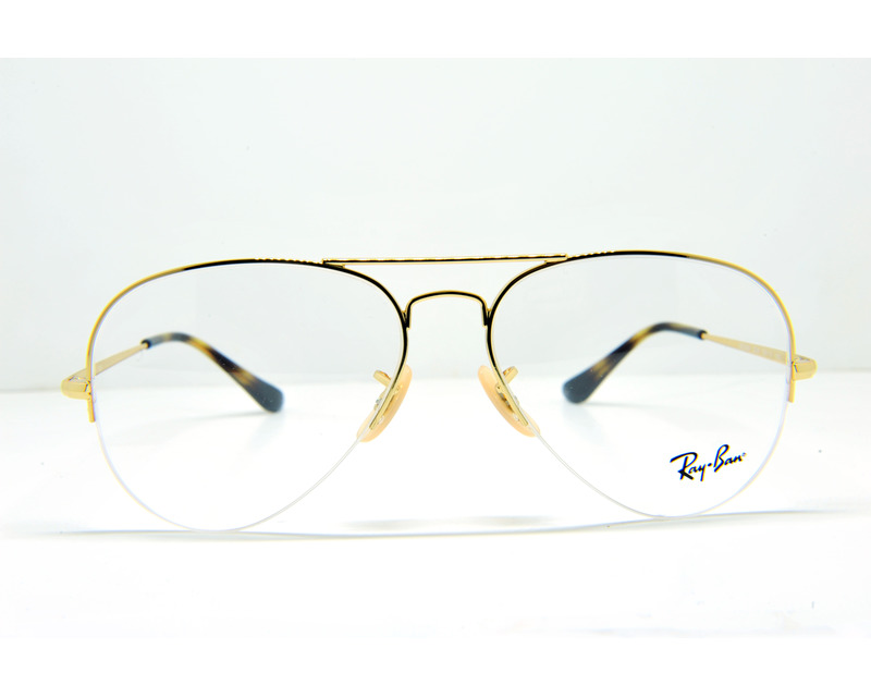 Occhiali da vista Ray Ban colore oro , a goccia , rb6589