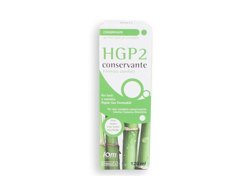 HGP2 Conservante per lenti rigide gas permeabili 120ml