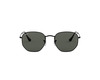 RAY BAN Occhiali da sole colore nero, esagonale, lente nera