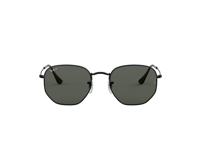 RAY BAN Occhiali da sole colore nero, esagonale, lente nera