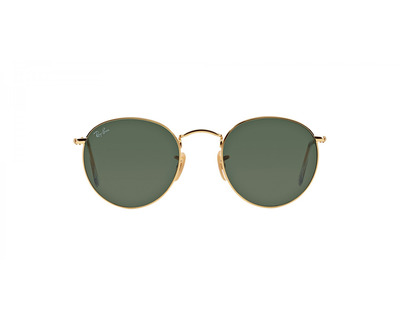 RAY BAN Occhiali da sole colore oro, tondo, lente verde