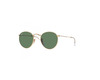 RAY BAN Occhiali da sole colore oro, tondo, lente verde