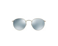 RAY BAN Occhiali da sole colore argento, tondo, lente grigio specchiato