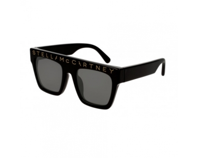 STELLA MCCARTNEY Occhiali da sole Teen colore nero, a mascherina, lente grigia