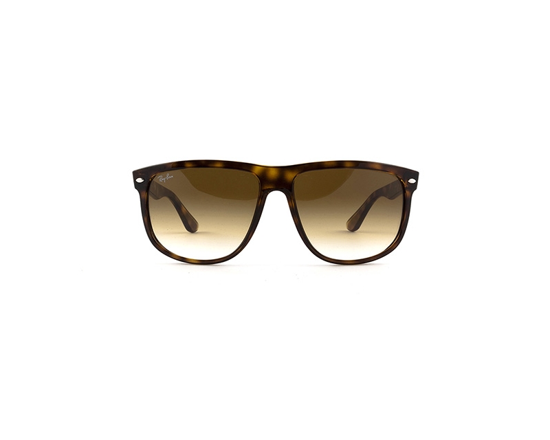 RAY BAN Occhiali da sole colore marrone maculato, a mascherina, lente marrone sfumata