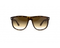 RAY BAN Occhiali da sole colore marrone maculato, a mascherina, lente marrone sfumata