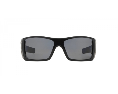 Occhiali da sole sportivi Oakley colore nero, rettangolare, lente grigia oo9101