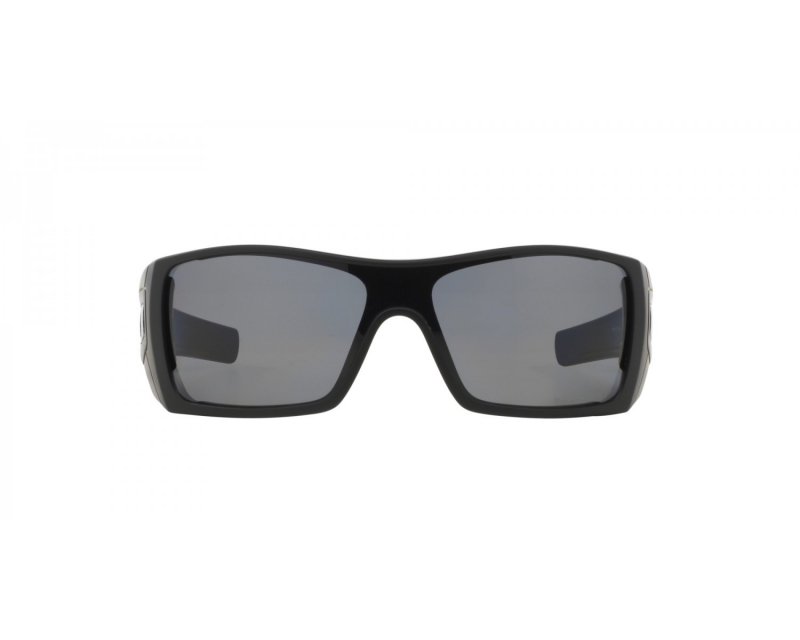 Occhiali da sole sportivi Oakley colore nero, rettangolare, lente grigia oo9101