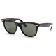 RAY BAN WAYFARER Occhiali da sole colore nero, dalla forma quadrata, lente verde