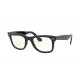 RAY BAN WAYFARER Occhiali da sole colore nero, dalla forma quadrata, lente EVOLVE