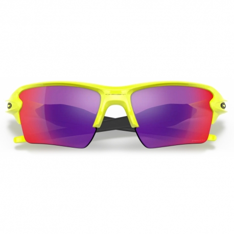 OAKLEY FLAK 2.0 XL Occhiali da sole a fascia, colore giallo fluo, lente prizm Road