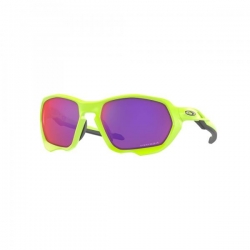 OAKLEY PLAZMA Occhiali da sole a fascia, colore giallo fluo opaco, lente prizm road