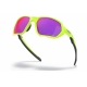 OAKLEY PLAZMA Occhiali da sole a fascia, colore giallo fluo opaco, lente prizm road