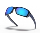 OAKLEY STRAIGHTLINK Occhiali da sole a fascia, colore nero, lente blu specchio