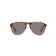 PERSOL Occhiali da sole a goccia, colore marrone, lente grigia