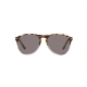 PERSOL Occhiali da sole a goccia, colore marrone, lente grigia