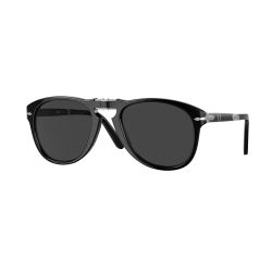 PERSOL STEVE MCQUEEN Occhiali da sole a goccia, colore nero, lente nera polarizzata