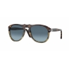PERSOL Occhiali da sole a goccia , marrone maculato, lente blu