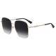MOSCHINO Occhiali da sole quadrato , colore oro , lente grigio sfumato