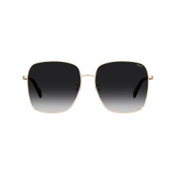 MOSCHINO Occhiali da sole quadrato , colore oro , lente grigio sfumato