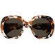 CHLOE' Occhiale da sole squadrato arancione, lente marrone