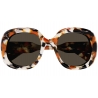 CHLOE' Occhiale da sole squadrato arancione, lente marrone