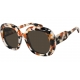 CHLOE' Occhiale da sole squadrato arancione, lente marrone