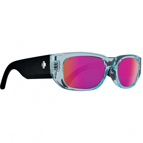 SPY Occhiali da sole Genre colore nero celeste, lente fucsia specchio