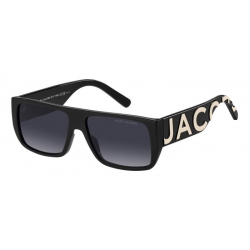 MARC JACOBS Occhiali da sole colore nero, rettangolare, lente grigia