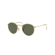 RAY BAN Occhiale da sole round colore oro , lente verde