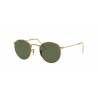 RAY BAN Occhiale da sole round colore oro , lente verde