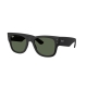 RAY BAN Montatura rettangolare Mega wayfarer liteforce colore nero opaco, lente verde