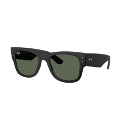 RAY BAN Montatura rettangolare Mega wayfarer liteforce colore nero opaco, lente verde