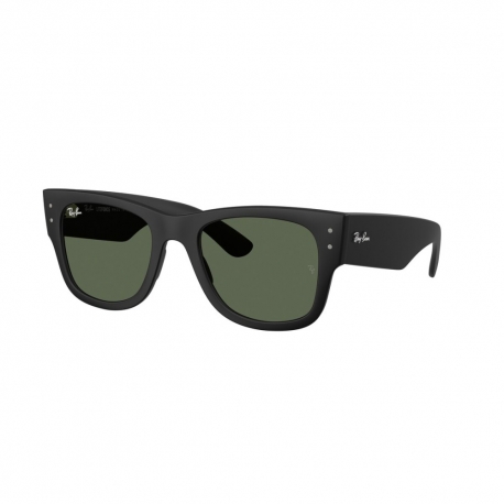 RAY BAN Montatura rettangolare Mega wayfarer liteforce colore nero opaco, lente verde