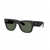 RAY BAN Montatura rettangolare Mega wayfarer liteforce colore nero opaco, lente verde